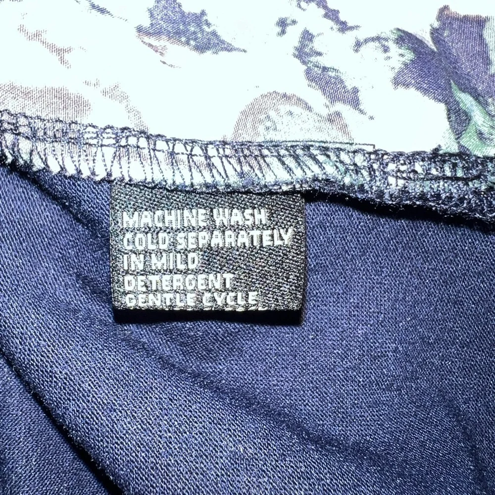 DG2 by Diane Gilman Blouse Floral Print Women’s Size 3X Navy Back - Picture 6 of 9